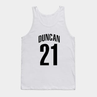 Tim Duncan Number 21 Tank Top